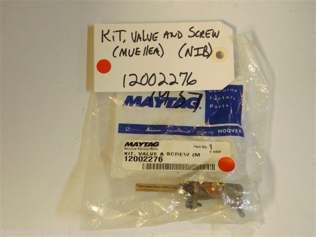 Maytag Magic Chef Stove 12002276 Kit, Valve And Screw (mueller) NEW IN BOX Maytag Magic Chef Stove 12002276 Kit, Valve And Screw (mueller) NEW IN BOX